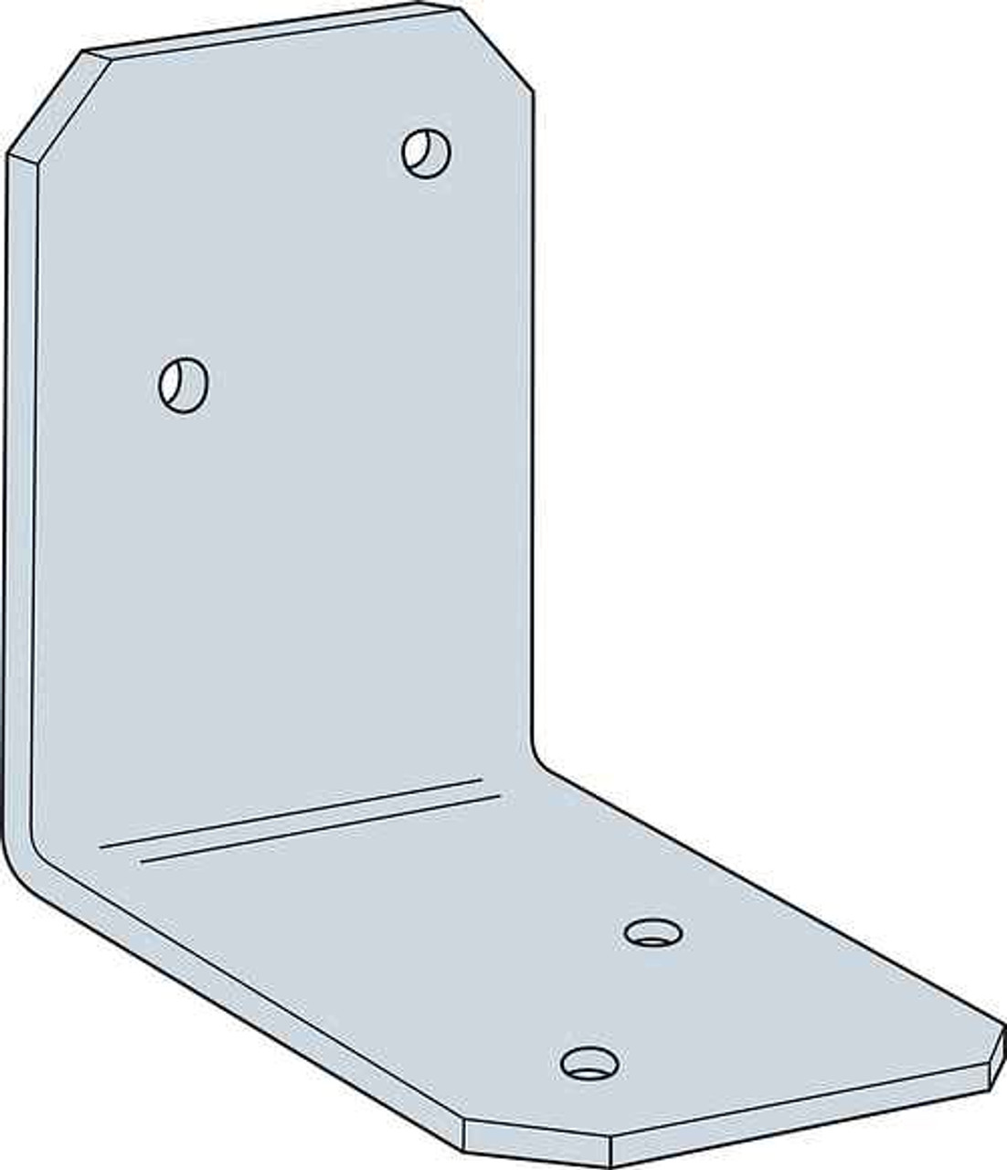 angle 16-Gauge ZMAX® Galvanized Reinforcing L Angle | The Deck Supply