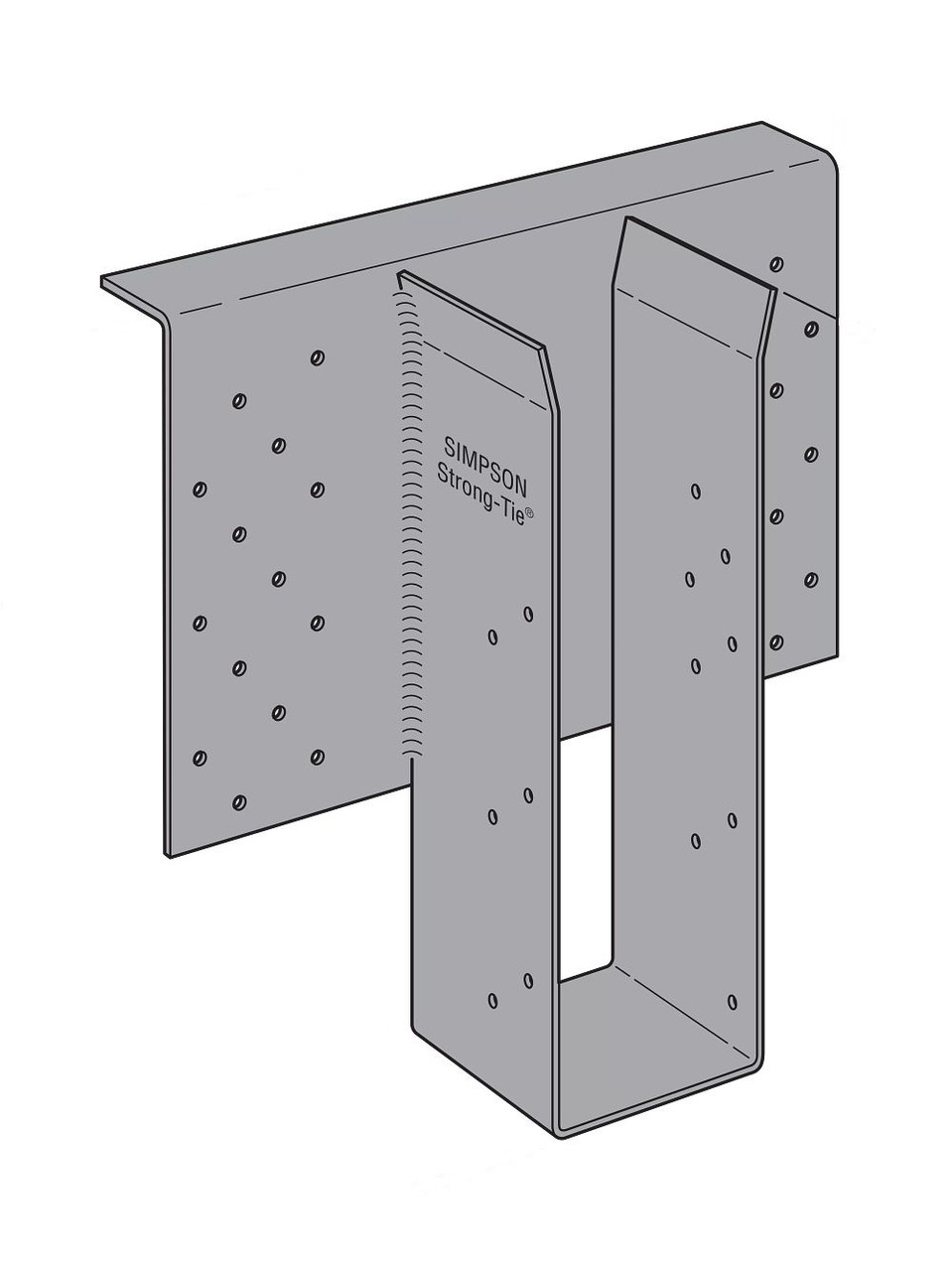 EGQ7.25-SDS3 High-Capacity Top-Flange Hanger (Choose Height)