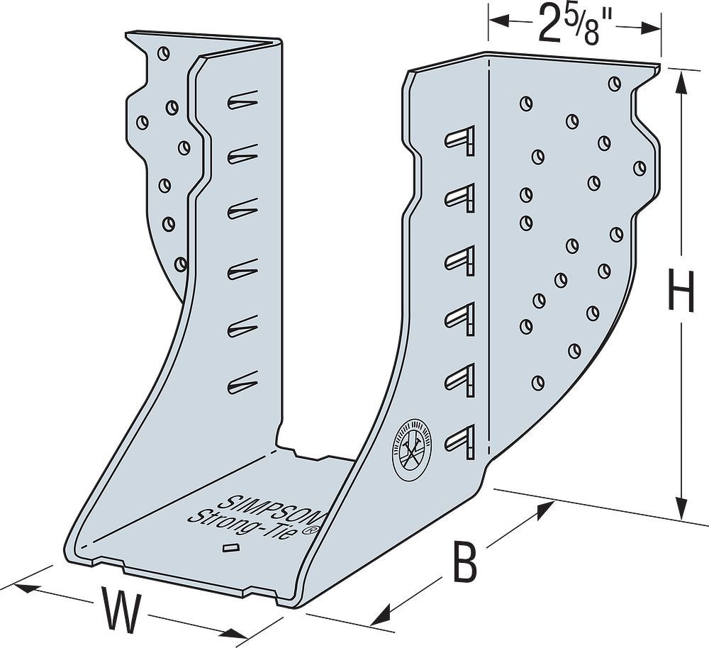 Simpson Strong-Tie HGUS7.25/10 Double Shear SCL Hanger – Heavy-Duty Joist Support