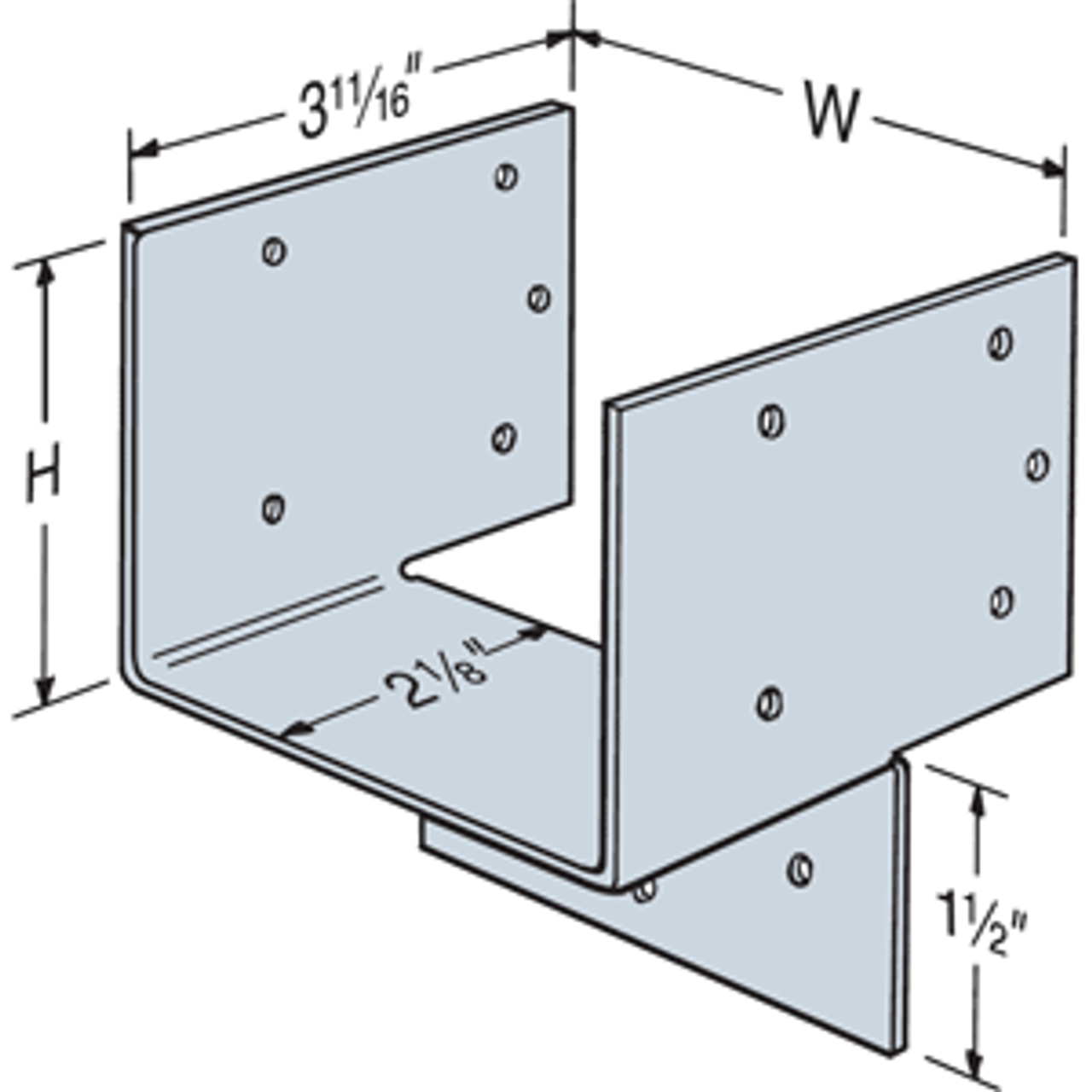 20pcs 4x4 Galvanized Steel Post Base