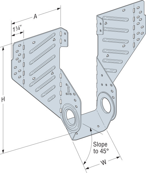 LSSR2.37Z Slopeable/Skewable Rafter Hanger