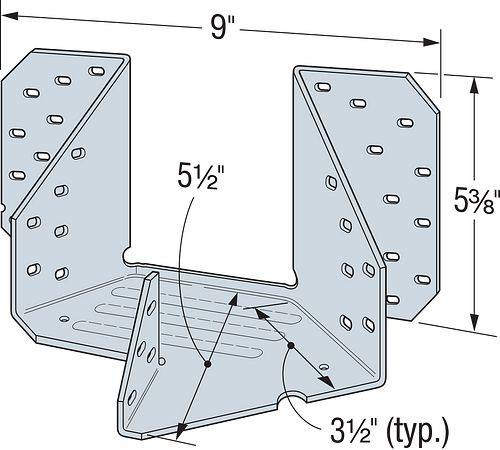 LTHJA26 Multiple-Truss Hip/Jack Hanger