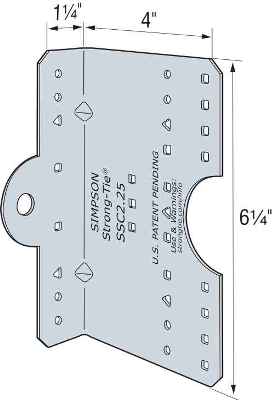 MSSC6.25-R30 Steel-Stud Connector (Pack of 30pcs)