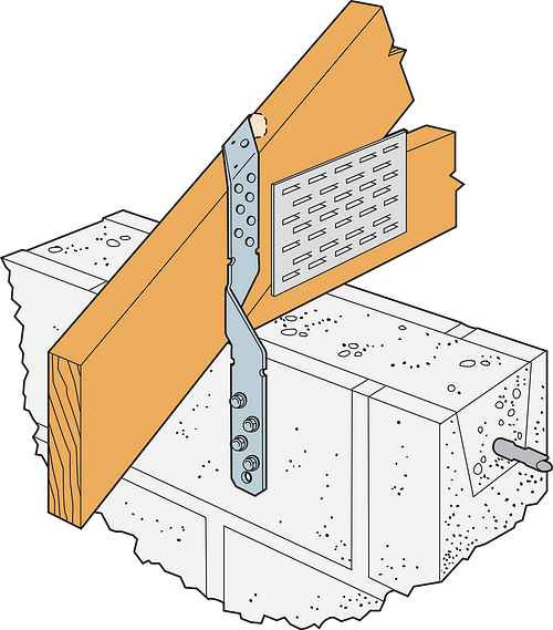 MTSM16 Medium Twist Strap for Masonry