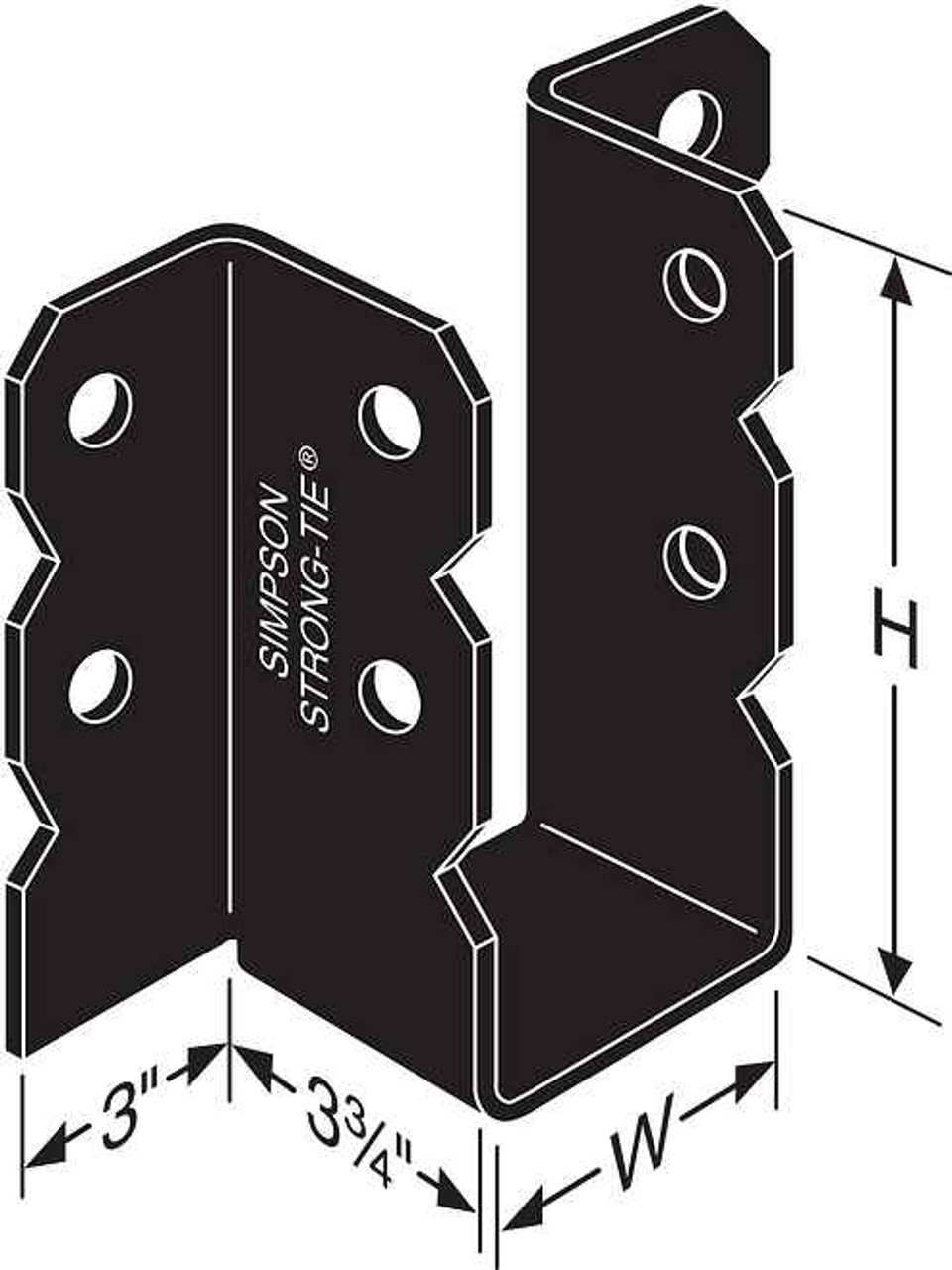 OU614 Ornamental Joist Hanger