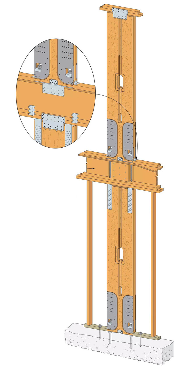 WSWH-TSS18KT Strong-Wall High-Strength Wood Shearwall Two-Story