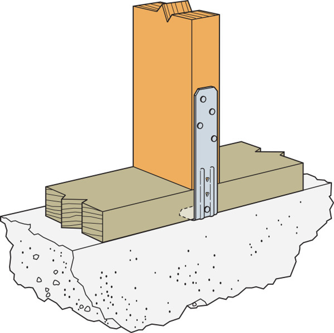 SSPZ Single-Stud-Plate Connector