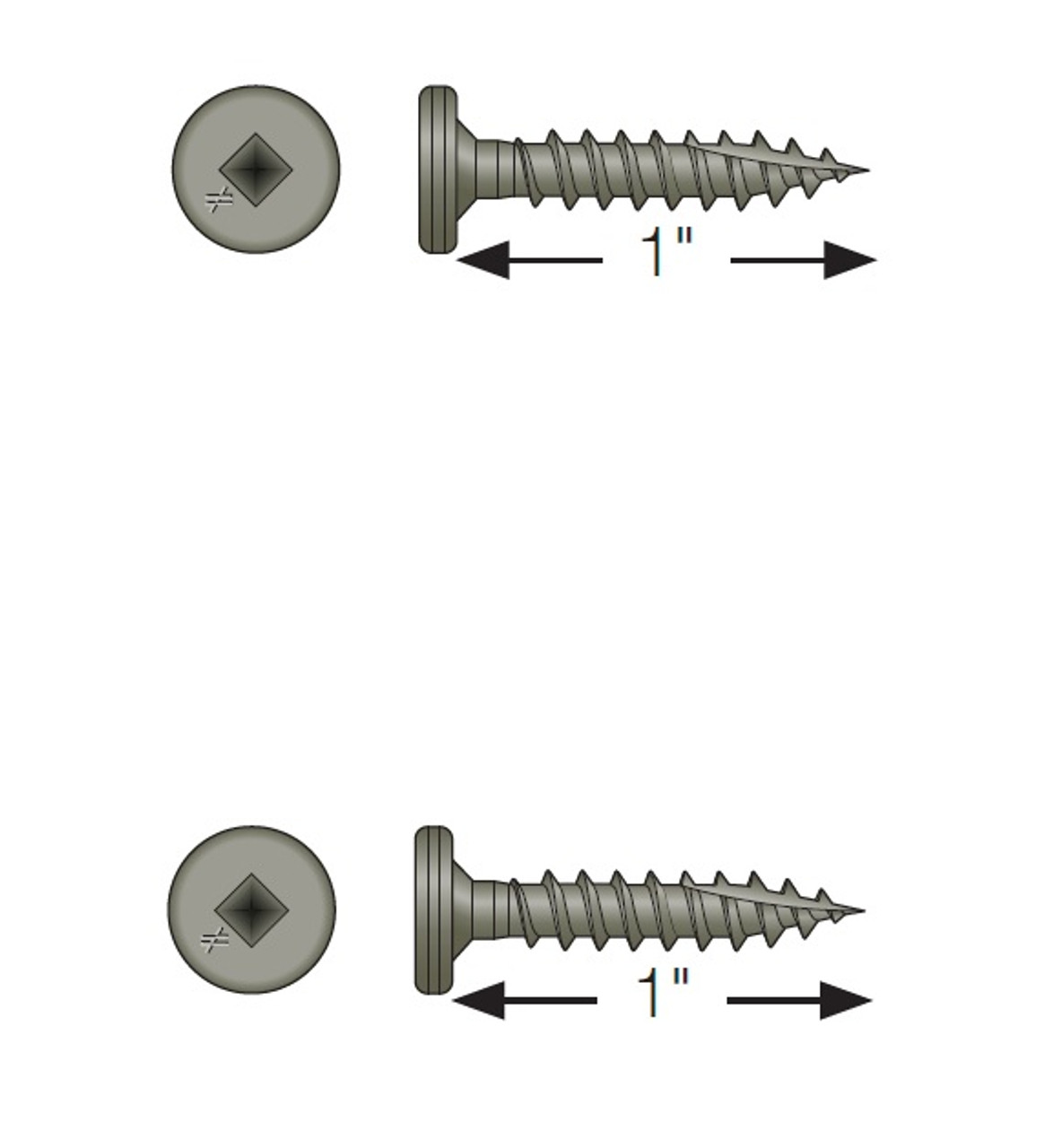 SSPC1BS1012 Quik Drive Standing Seam Roofing Panel Clip Collated Screws