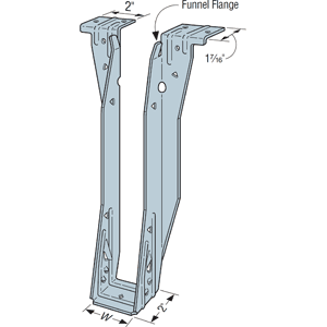 ITS2.06/11.88 I-Joist Top-Flange Hanger with Snap-In Bottom Flange