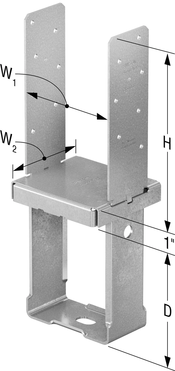 CBSTQ66SS Column Base, Quick-Install (No Screws)