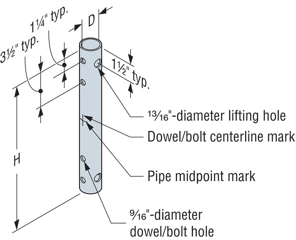 MCT1.9X15 Mass Timber Column Tie