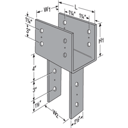 CC66x Column Cap (W1=4.5 W2=7.5) Ostock