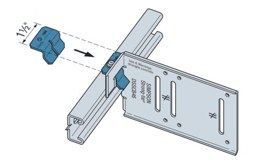 DSHS-R100 Bypass Framing Drift Strut Connector Clip (Box of 100pcs)