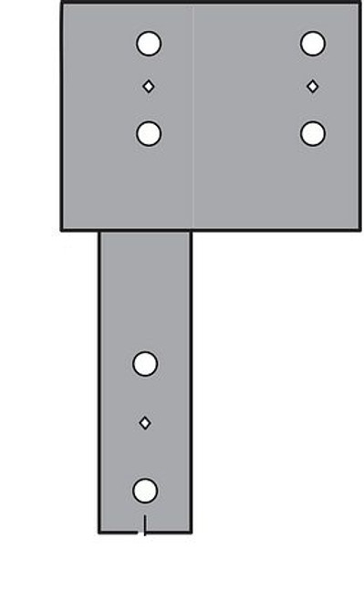 ECCU44ROT Column Cap (Rotated Straps 90)
