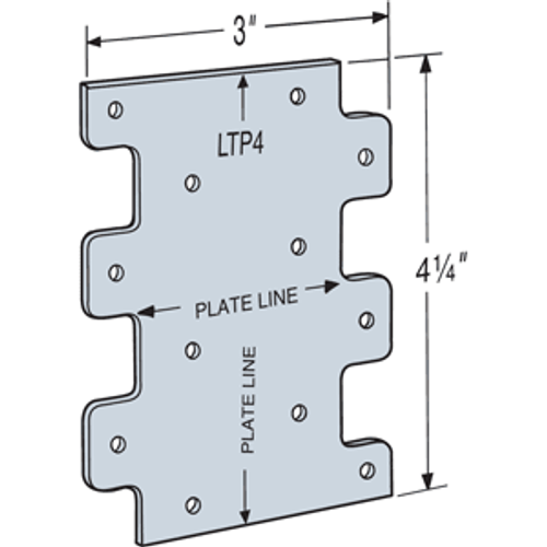 LTP4 Lateral Tie Plate