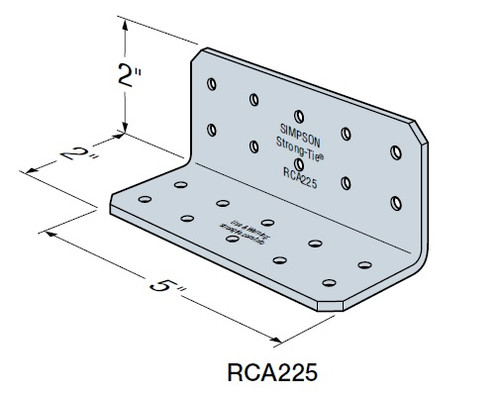 RCA225/54-R90 Rigid Connector Angle (Carton of 90pcs)