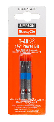 BIT40T-134-R2 Driver Power Bit (Pack of 2pcs)