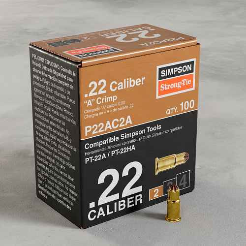 P22AC2A .22 Caliber "A" Crimp Load - Single Shot Brown (L2) (Pack of 100pcs)