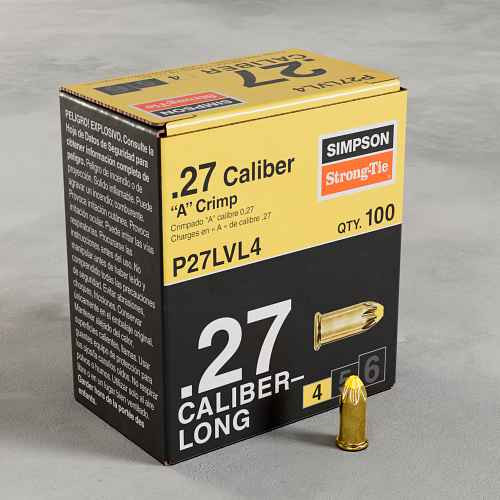 P27LVL4 .27 Caliber Single Shot Load - Long Yellow (L4) (Pack of 100pcs)