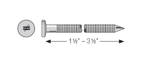 SSA16D5 Stainless Steel Ring Shank Nails (200ct)