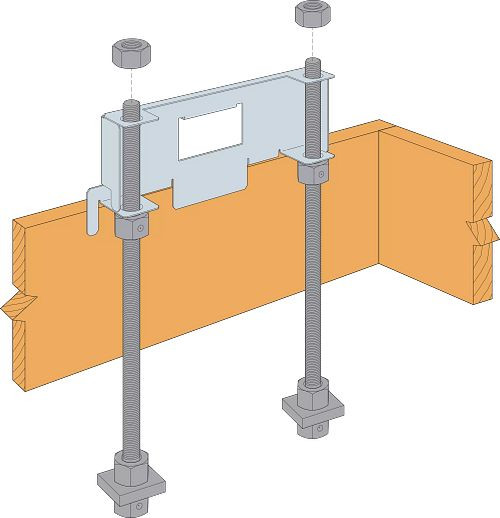 WSWH-RTEL18 Strong Wall Anchor Bolt Template (Extended Leg)