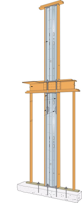 SSW18-2KT Steel Strong Wall 2-Story Stacked Wall Connection Kit