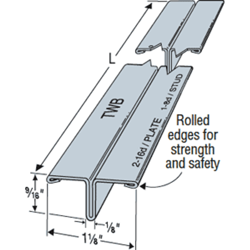 TWB10 Wall Brace (Carton of 15pcs)