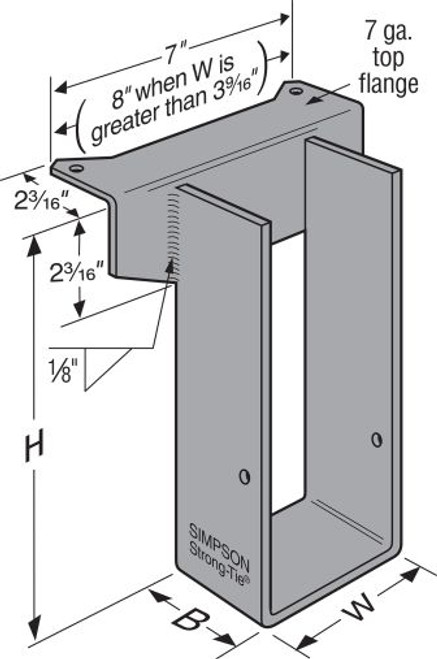 WP211.25-2 Double Top Flange I-Joist Hanger