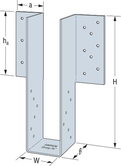 LGU3.63-SDS Light Girder Face-Mount Hanger (Choose Height)