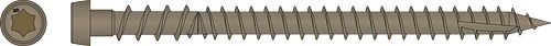 DCU234BR05MB Deck-Drive DCU Composite Screws, 6-lobe Drive (Carton of 1750pc) Brown05