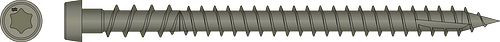 DCU234GRR350 Deck-Drive DCU Composite Screws, 6-lobe Drive (350pc Pack) Gray