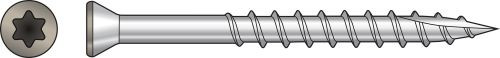 S07225FTBGR01 Trim-Head Screw, 6-Lobe Drive (Carton of 1750pcs) Gray01