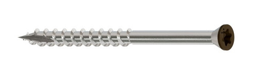S07225FTPBR01 Trim-Head Screw, 6-Lobe Drive (350pc Pack) Brown01