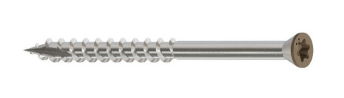 S07225FTPBR05 Trim-Head Screw, 6-Lobe Drive (350pc Pack) Brown05