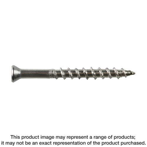 S08250WPF1 Deck-Drive DWP WOOD SS Screw, Flat Head (1LB Pack)