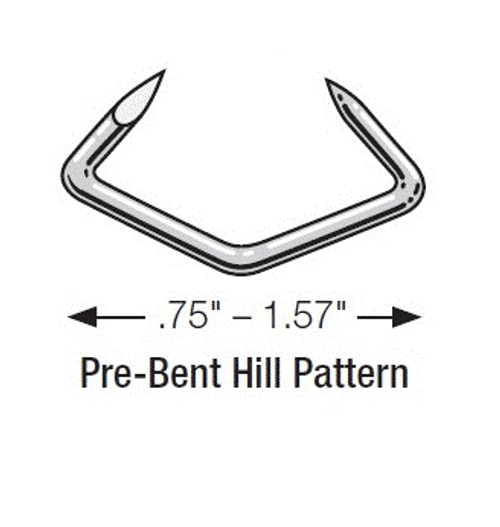 S13075HR1 Hog Rings - Hill Pattern (1LB Box)
