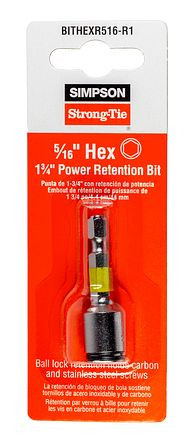 BITHEXR516-R1 Driver Power Bit (Pack of 1pc)