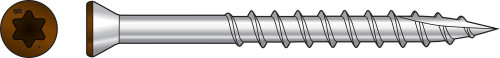 T07225FTBTN01 Trim-Head Screw, 6-Lobe Drive (Carton of 1750pc) Tan01