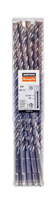 MDPL03712-R25 SDS-plus Drill Bit - 2-Cutter Head 3/8X12-1/4 (25/PAK)