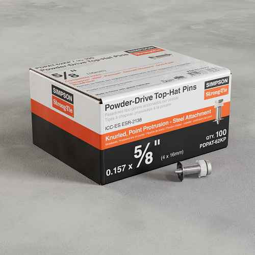 PDPAT-62KP Powder-Driven Top-Hat Pin (Pack of 100pcs)