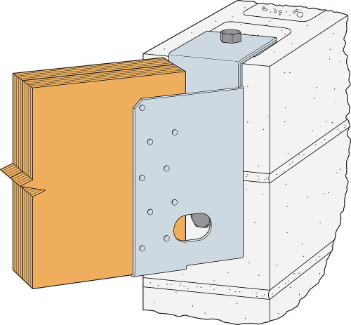 MBHAL5.50/11.88 Concrete and Masonry Top-Flange Hanger Left