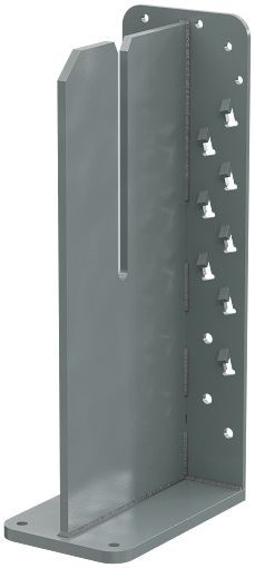 EDGE CF Plate Hex＋ EDGE STAND HANGER HSKP5.75X17KT Heavy Seated Knife Plate Hanger w/Fasteners