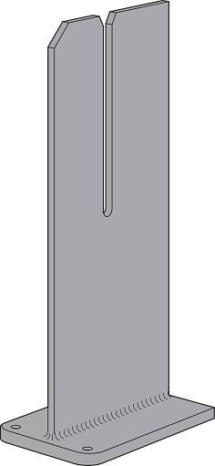 HSKP5.75X14.5-W Heavy Seated Knife Plate Hanger Weld