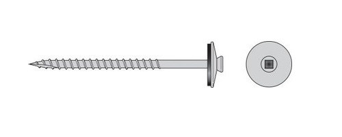 S07C162XOM #7 1-5/8IN Trim-Head Screw with EPDM Sealing Washer (Carton of 1000pcs)