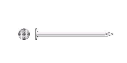 S3NCXW1 Trim Nail - Checker White Painted Head (1LB Pack)