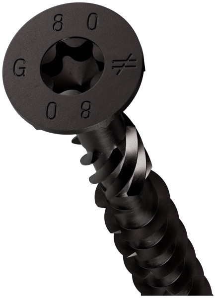 SDCP8X80 SDCP TIMBER-CP Screw (Black E-Coat) (Carton of 250pcs)