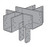 CCCQ5-8SDS Cross Column Cap