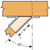 HSUL5.12/11 Heavy Skewed 45 Hanger - Left