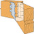 HSURC410 Heavy Skewed 45 Concealed Flange Hanger - Right