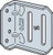 SCB43.5-KT Bypass Framing Slide-Clip Connector Kit (Pack of 25pcs)